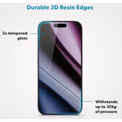 Epico ImpactBuffer Glass 3D Clear screen protector Apple 1 pc(s)