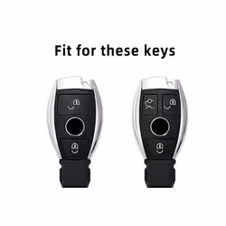 2/3 Buttons For Mercedes Benz A B G R Class GLA GLK W176 W204 W251 W463 - 2button black cover