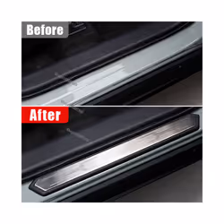 For RAV4 2019-2023 RAV 4 XA50 Car Threshold Door Sill Decoration Strip - silvery 4pcs