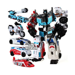 HaiZhiXing 5in1 Combiners Bruticus G1 Transformation Action Figure Toy - 5IN1 Defensor