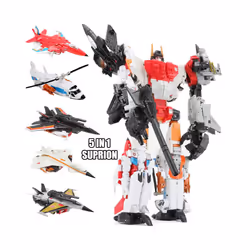 HaiZhiXing 5in1 Combiners Bruticus G1 Transformation Action Figure Toy - 5IN1 Superion