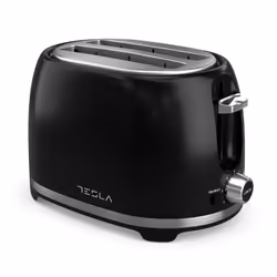 Tesla TS200BX, 2 slice(s), Black, Stainless steel, Buttons, Rotary, 850 W, 175 mm, 280 mm