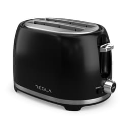 Tesla TS200BX toaster 7 2 slice(s) 850 W Black, Stainless steel
