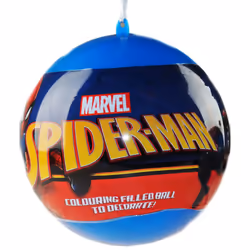 Marvel Spiderman Giant Christmas Bauble With Stickers And Stationery Gift Set