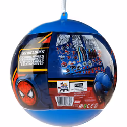 Marvel Spiderman Giant Christmas Bauble With Stickers And Stationery Gift Set
