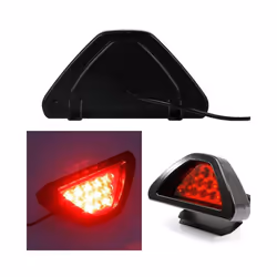 Motorcycle Triangle Brake Stop Light Warning Rear Tail Light Auto Motorcycle - Red