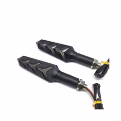 Universal Motorcycle Water Flowing LED Turn Signals Blinker Lights Built - 2pcs