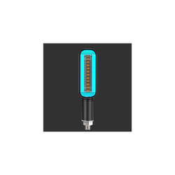 1Pc Turn Signal LED Light Motorcycle Stop Signal DRL Flowing Water Flashing - Blue