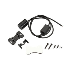 12V Motorcycle Taillights Fog Indicator 24V Truck Position Rear Tail Lights - black
