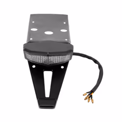 Red/Amber Turn Signal Light Universal For Bobber Enduro Dirt Bike Brake - black
