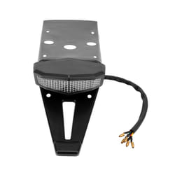Red/Amber Turn Signal Light Universal For Bobber Enduro Dirt Bike Brake - black