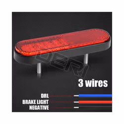 Scooter LED Reflector Taillight 12V Brake Stop Lamp Rear Warning High - LED Taillight