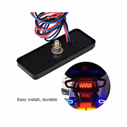 Motorcycle LED Brake Light Rear Light Brake LED Reflector Motorbike Stop - Red