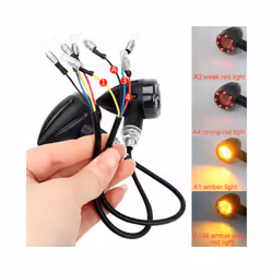 Motorcycle Lighting Motor Accessories Indicator Lamp Turn Signal Lights - black