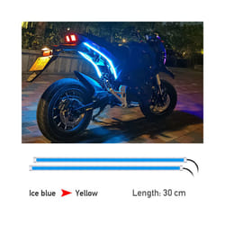 Flexible Motorcycle Turn Signal Lights 30/45/60cm Led Light Strip Dual - 30cm 1Pair Type B