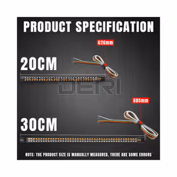 Motorcycle Led Rear tali light with Turn Signal Brake Light Stop Daytime - 20cm