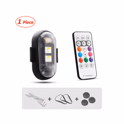 Motorcycle LED RGB Warning Light Universal Mini Signal Light Drone With - 1pcs