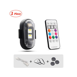 Motorcycle LED RGB Warning Light Universal Mini Signal Light Drone With - 1pcs