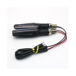 2/1PCS LED Motorcycle Turn Signals Light 12 SMD Tail Flasher Flowing Water - 2pcs