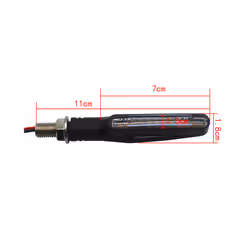 2/1PCS LED Motorcycle Turn Signals Light 12 SMD Tail Flasher Flowing Water - 2pcs