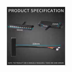 Motorcycle Tail Light LED Motorbike Rear Brake Lamp Stop Brake Light Lamp - A