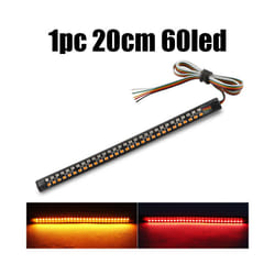 Motorcycle LED Tail Light Strip 20cm 30cm 60led 90led Flexible Flowing - 1pc 20cm 60led