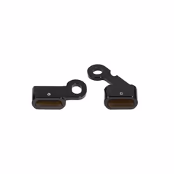 ) Motorcycle LED E Mark Turn Signal Indicator Light For Harley Softail Breakout - Black(Brown