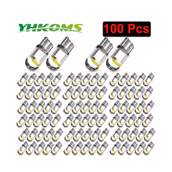 YHKOMS 194 W5W LED T10 LED Bulbs For Car Parking Position Lights Interior - White