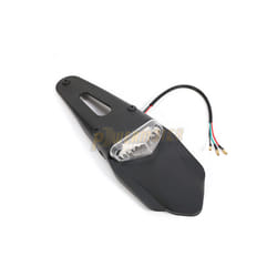 Universal Motorcycle Rear Fender Taillight Brake Lamp LED for Suzuki Husqvarna - Black-White