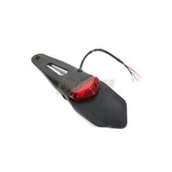 Universal Motorcycle Rear Fender Taillight Brake Lamp LED for Suzuki Husqvarna - Black-Red