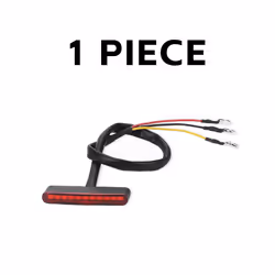 Motorcycle mini Rear Brake LED Tail Stop Light signal Lamp indicator for - 1PC Red Shell