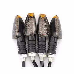 4pcs/set Universal Motorcycle LED Turn Signals Long Short Turn Signal - Short Style