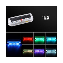 Motorcycle Solar Warning Strobe Light Electric Anti-Collision Free Wiring - 1 pcs