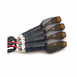 4pcs/set Universal Motorcycle LED Turn Signals Long Short Turn Signal - Long Style