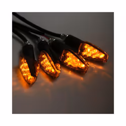 4pcs/set Universal Motorcycle LED Turn Signals Long Short Turn Signal - Long Style