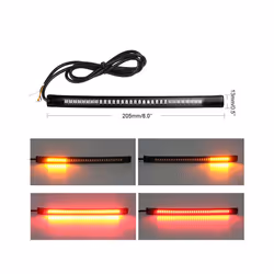 48 SMD Flexible LED Motorcycle Strip Turn Signal Tail Rear Brake Stop - 1pc