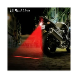 1Pcs Newest Anti Collision Rear-end Motorcycle Laser Tail Fog Light Brake - Red Line