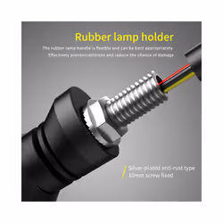 2 pieces of LED DRL & turn signal streamer light motor LED indicator light - Red and Yellow