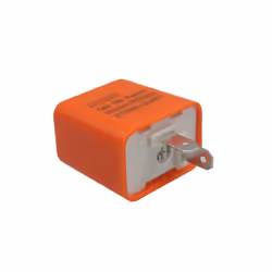 12V 2 Pin LED Flasher Frequency Relay Turn Signal Indicator Motorcycle - 1 Pcs Orange