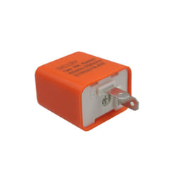 12V 2 Pin LED Flasher Frequency Relay Turn Signal Indicator Motorcycle - 1 Pcs Orange