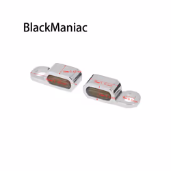 ) Motorcycle 2PCS Mini LED Lamp Turn Signal Amber Light 12V E Mark For Harley - Black(Brown