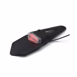 Motorcycle Tail LED Light Rear Fender Dirt Bike 12V Taillight Brake Stop - Transparent