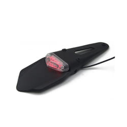 Motorcycle Tail LED Light Rear Fender Dirt Bike 12V Taillight Brake Stop - Transparent
