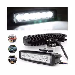 2PCS 18w 6 LED Car Work Light DRL Spotlight High Bright Waterproof Auto - Plastic enclosure