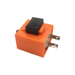 2 Pin LED Flasher Relay 12V Adjustable Frequency Turn Signals Blinker - Orange