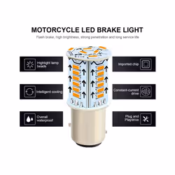 1157 Strobe Flash LED Brake Light for Cars Trucks Motorcycles Trail 12V - Green