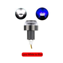 1pcs Motorcycle LED Handlebar End Turn Signal Light DC 12V White Yellow - White to Blue