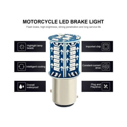 1157 Strobe Flash LED Brake Light for Cars Trucks Motorcycles Trail 12V - Blue