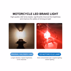 1157 Strobe Flash LED Brake Light for Cars Trucks Motorcycles Trail 12V - Blue