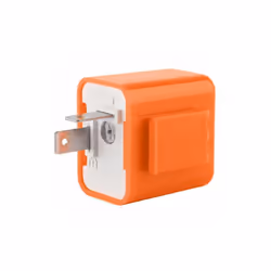 Motorcycle LED Flasher Relay Adjustable Frequency Square Flashing Flasher - A